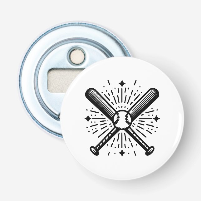 baseball vintage bottle opener (Front)