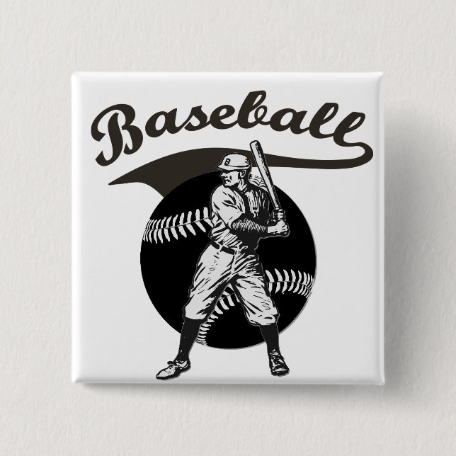 Baseball:Vintage Button (Front)