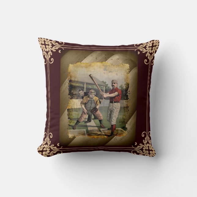 Baseball:Vintage Cushion (Front)