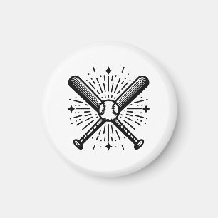 baseball vintage magnet