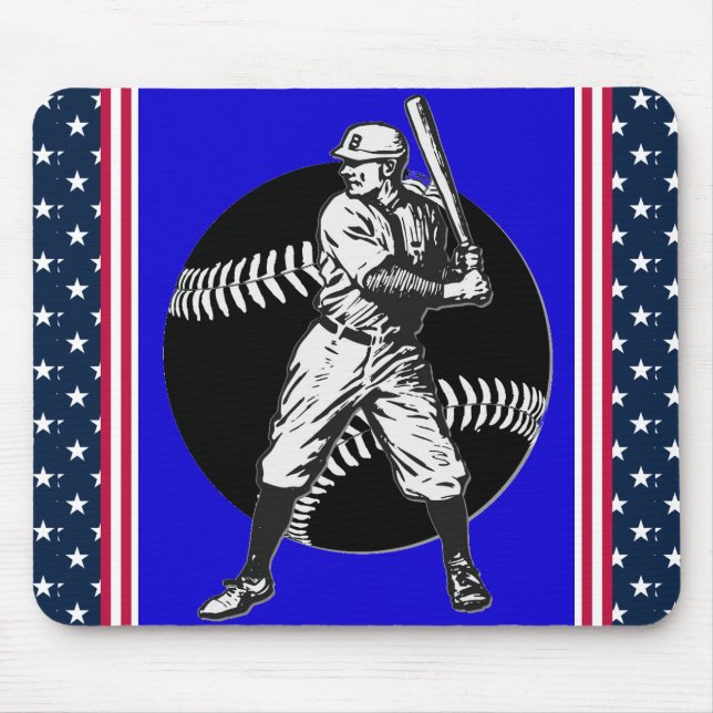 Baseball:Vintage Mouse Pad (Front)