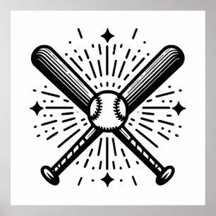 baseball vintage poster