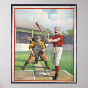 Baseball Vintage Sport  Print
