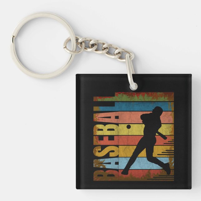BASEBALL VINTAGE STYLE KEY RING (Front)