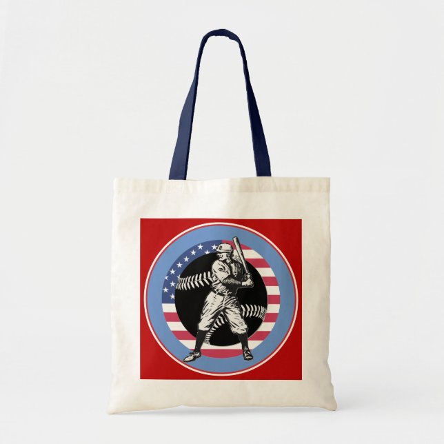 Baseball:Vintage Tote Bag (Front)