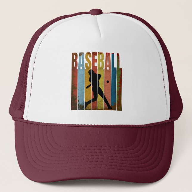 BASEBALL VINTAGE TRUCKER HAT (Front)