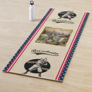 Baseball:Vintage Yoga Mat