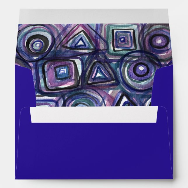 BASEBALL WATERCOLOR Bar Mitzvah Invitation Envelopes (Back (Bottom))