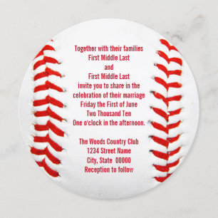 Baseball Wedding Invitations