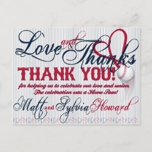 Baseball Wedding Thank You Card 2-HOWARD Wedding