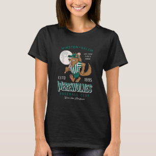 Baseball Werewolf Moon Halloween T-Shirt