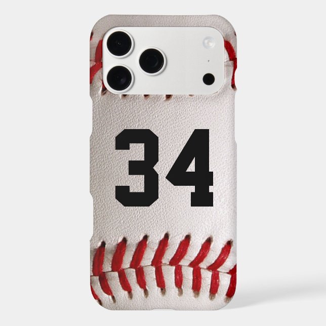 Baseball with Customisable Number (Back)