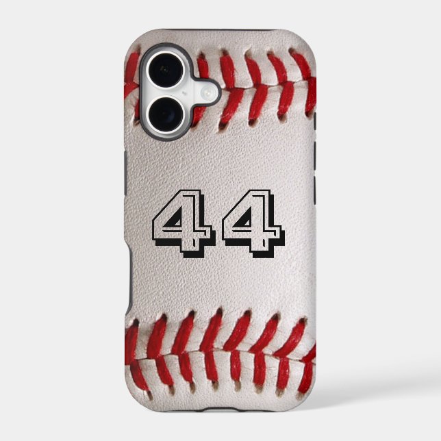 Baseball with Customisable Number (Back)