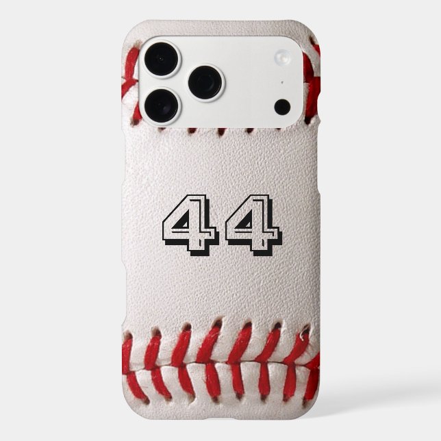 Baseball with Customisable Number (Back)