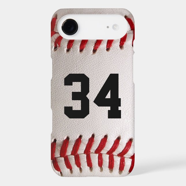Baseball with Customisable Number (Back)