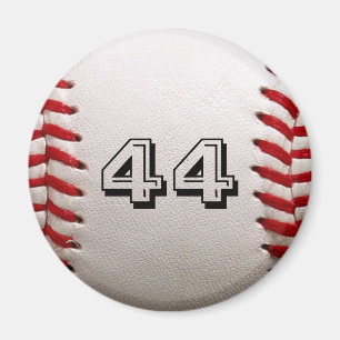 Baseball with Customisable Number Magnet