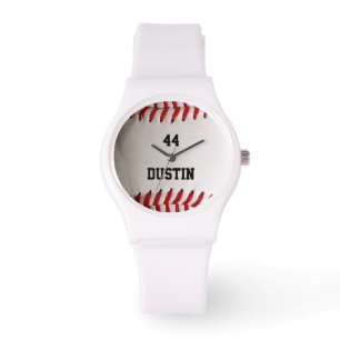 Baseball with Customisable Number Watch