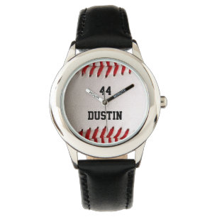 Baseball with Customisable Number Watch