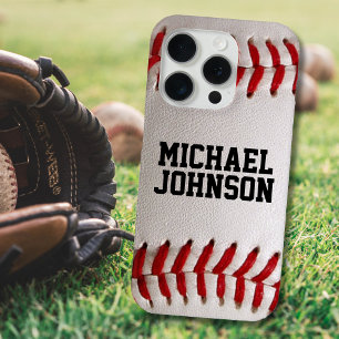 Baseball with Customisable Text iPhone 16 Pro Max Case