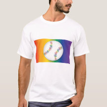 Baseball with Rainbow Pride LGBTQ
