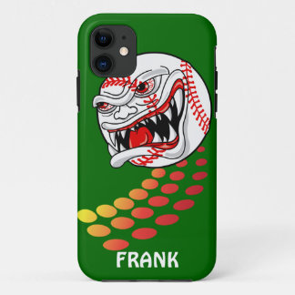 Baseball with Teeth - Customisable! iPhone 11 Case