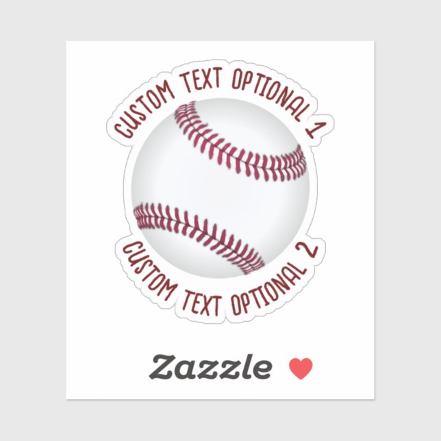 Baseball With Text (Sheet)