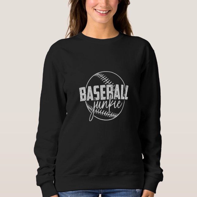 Baseball Womens Baseball Player Baseball Girl Sweatshirt (Front)