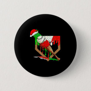 Baseball Xmas Christmas Baseball Ice Cream Drip Bo 6 Cm Round Badge