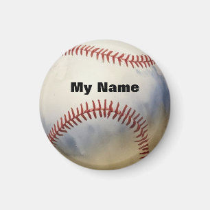 Baseball Your Name Magnet