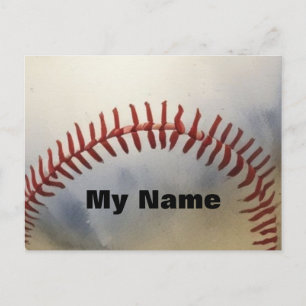 Baseball Your Name Postcard
