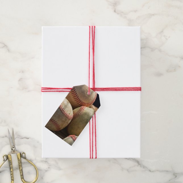 Baseballs and Glove Gift Tags (With Twine)