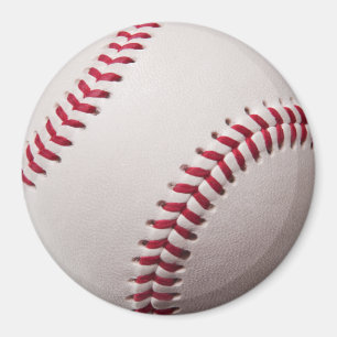 Baseballs - Customise Baseball Background Template Magnet