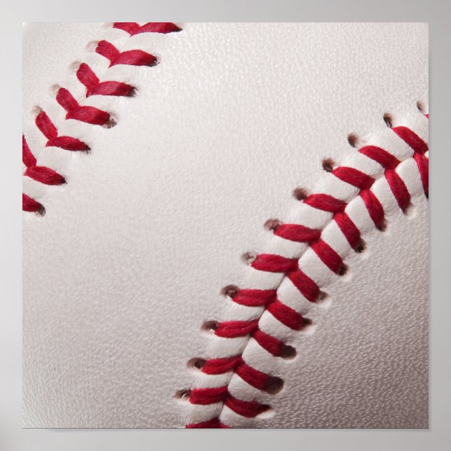 Baseballs - Customise Baseball Background Template Poster (Front)