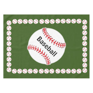 Baseballs Design Tablecloth
