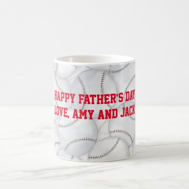 Baseballs Fathers Day Mug (Center)