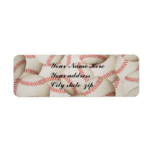 BASEBALLS,- RETURN ADDRESS LABELS