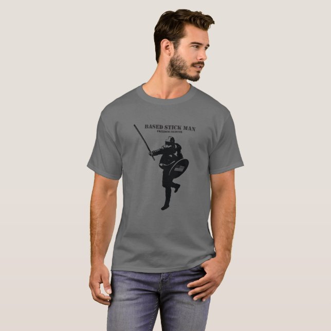 Based Stick Man Tshirt (Front Full)