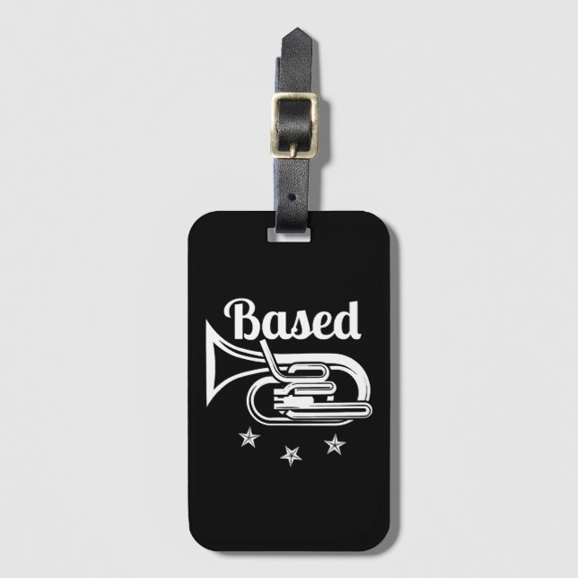 Based (version 2) luggage tag (Front Vertical)