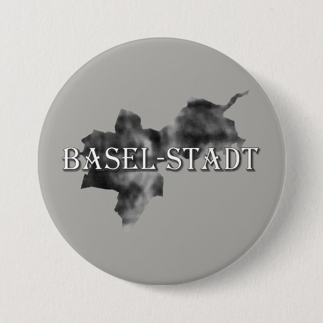 Basel-City 7.5 Cm Round Badge (Front)