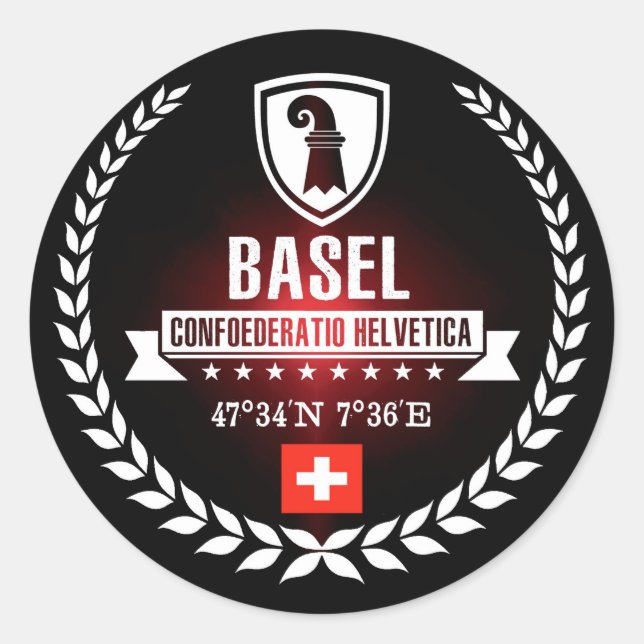 Basel Classic Round Sticker (Front)