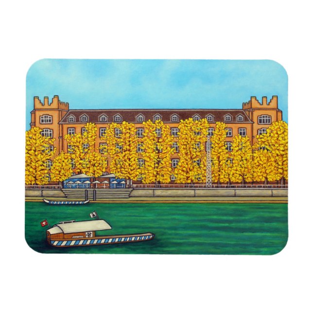 Basel Kaserne Magnet by Lisa Lorenz (Horizontal)