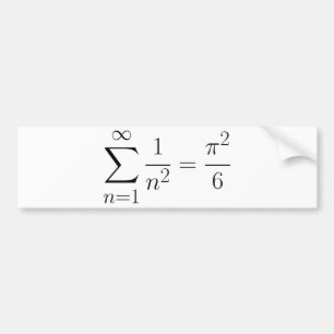 Basel problem bumper sticker