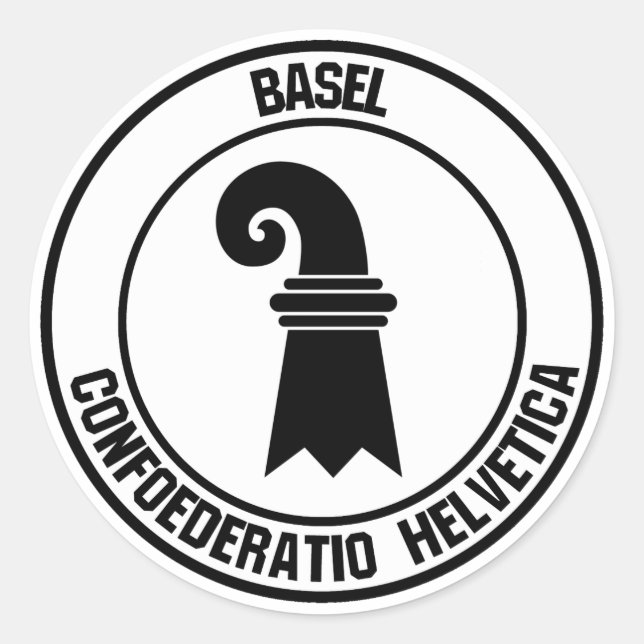 Basel Round Emblem Classic Round Sticker (Front)