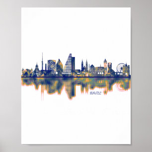 Basel Skyline Poster