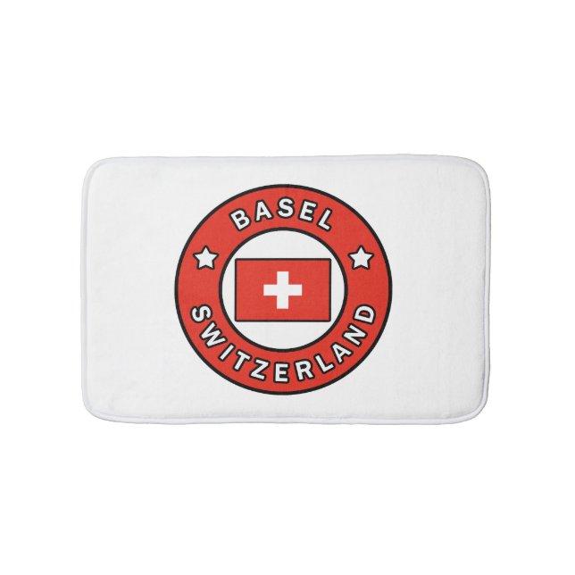 Basel Switzerland Bath Mat (Front)