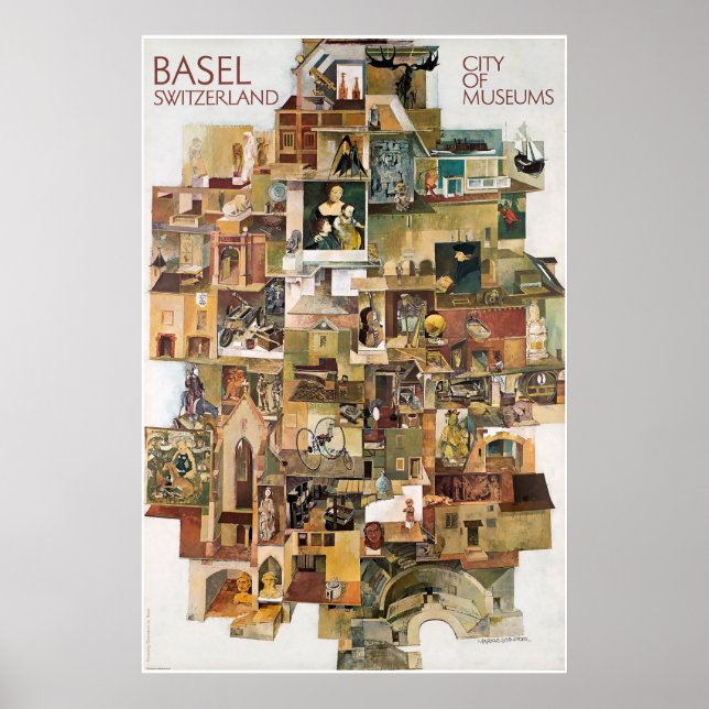 Basel. Switzerland, City of museums,Travel Poster (Front)