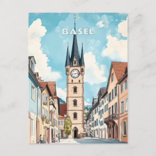 Basel Switzerland Travel Postcard