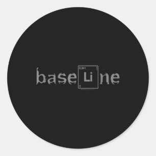 Baseline Lithium Element Bipolar Disorder Awarenes Classic Round Sticker