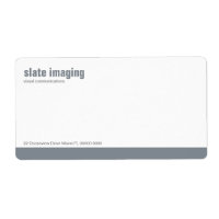 Baseline Panel Gunmetal Shipping Label