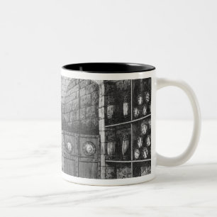 Basement of the Bank of France in Paris, 1897 Two-Tone Coffee Mug
